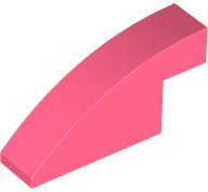 Brick Curved 1 x 4 x 1 2/3 No Studs in Coral