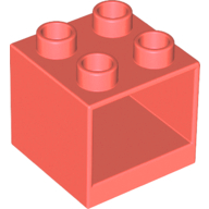 Duplo Cabinet 2 x 2 x 1.5 in Coral
