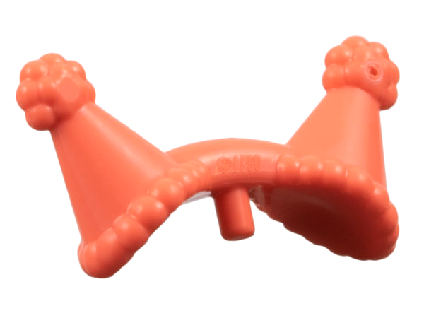 Musical Note with Cat Ear in Coral