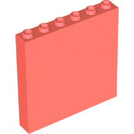 Panel 1 x 6 x 5 in Coral