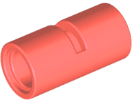 Technic Pin Connector Round [Slotted] in Coral