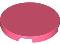 Tile Round 3 x 3 in Coral