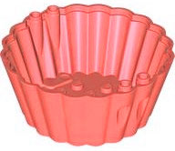 Cup Cake Form 8 x 8 x 3 in Coral