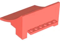 Brick Curved 8 x 8 x 4, Ramp in Coral