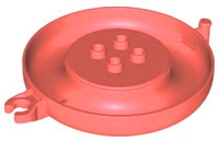 Duplo Boat / Raft / Ring, 8 x 8 Bottom in Coral