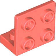 Bracket 1 x 2 - 2 x 2 Inverted in Coral