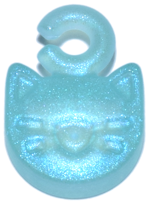 Pendant Saturnus in Satin Trans-Light Blue
