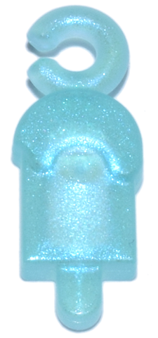 Pendant Lollypop in Satin Trans-Light Blue
