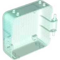 Pod, Square 3 x 8 x 6 2/3 [Male] in Satin Trans-Light Blue
