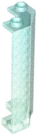 Panel 2 x 2 x 5 Corner in Satin Trans-Light Blue