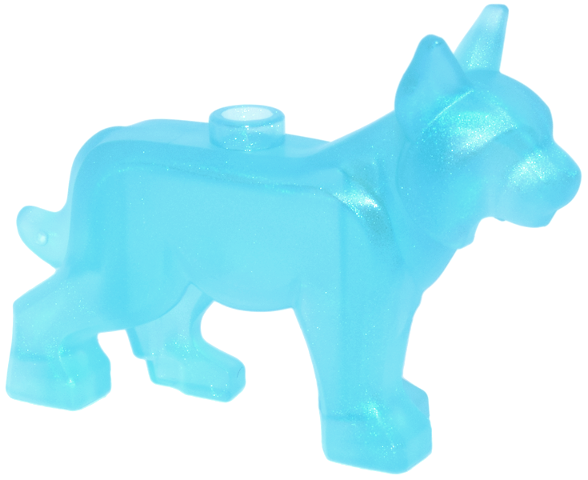 Animal, Lynx in Satin Trans-Light Blue