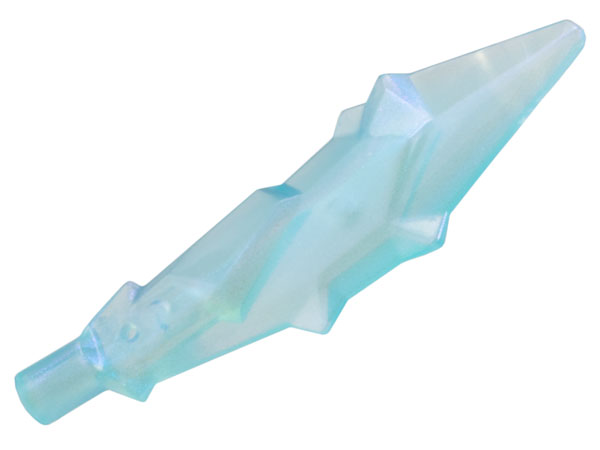 Weapon Sword Crystalized in Satin Trans-Light Blue
