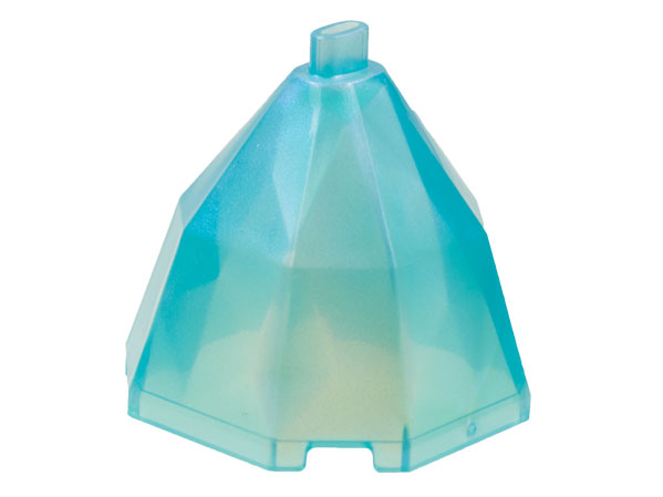 Minidoll Skirt, Full, Octagonal, No Feet in Satin Trans-Light Blue