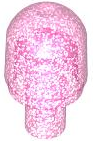 Light Cover with Internal Bar / Bionicle Barraki Eye with Hole in Bar in Satin Trans-Dark Pink