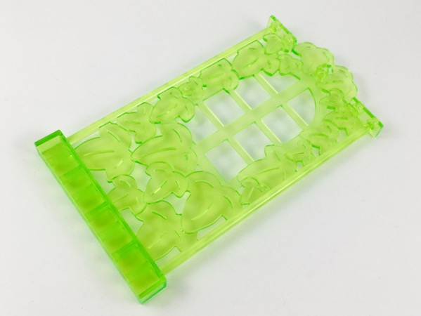 Belville, Wall, 1 x 8 x 12 with Ivy and Window in Trans-Light Bright Green