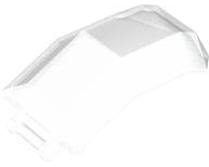 Windscreen 4 x 4 x 4 2/3 with Handle in Satin Trans-Clear