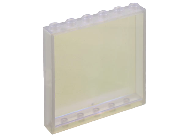 Panel 1 x 6 x 5 in Satin Trans-Clear