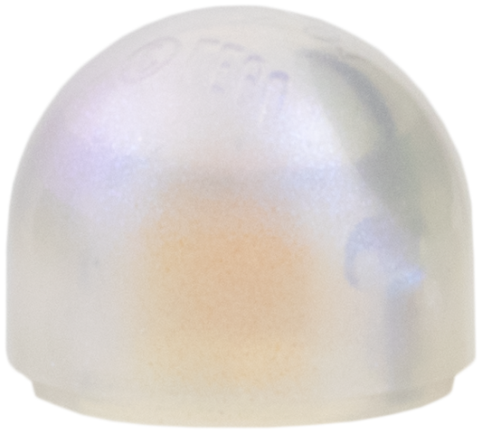 Dome 1 x 1 x 2/3 in Satin Trans-Clear