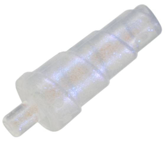 Creature Body Part, Horn (Unicorn) with Small Pin in Satin Trans-Clear