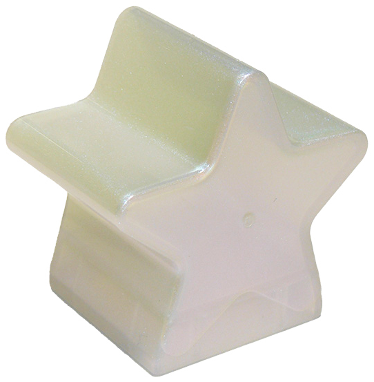 Duplo Brick Special 2 x 2 x 2, Star in Satin Trans-Clear