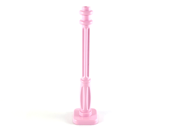 Lamp Post 2 x 2 x 7 with 6 Base Flutes in Pink