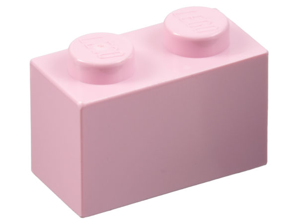 Brick 1 x 2 in Pink