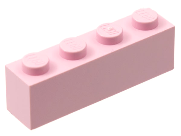 Brick 1 x 4 in Pink