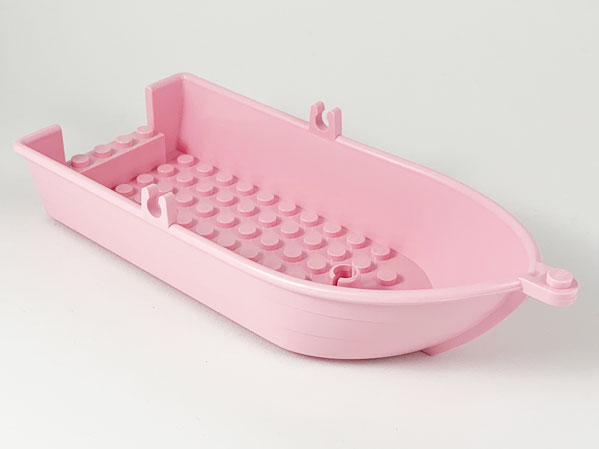 Boat / Rowing Boat 18 x 8 x 2 1/3 with Oarlocks in Pink