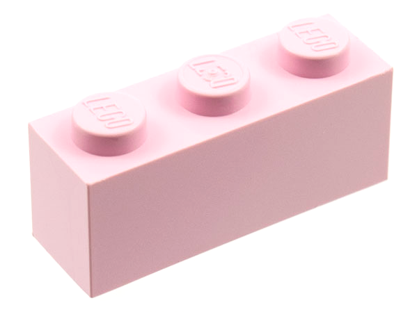 Brick 1 x 3 in Pink