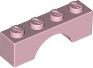 Brick Arch 1 x 4 in Pink