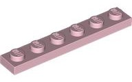 Plate 1 x 6 in Pink