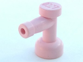 Tap 1 x 1 with Hole in Spout in Pink