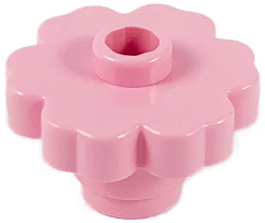 Plant, Flower 2 x 2 - Round [Open Stud] in Pink