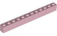 Brick 1 x 12 in Pink