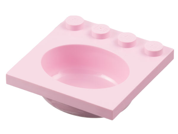 Sink 4 x 4 with Elliptical Basin in Pink