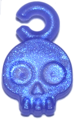 Pendant Skull in Satin Trans-Purple