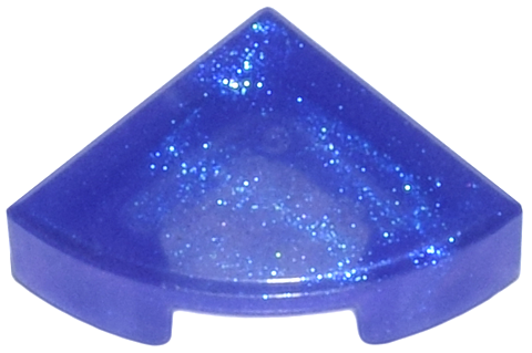Tile Round 1 x 1 Quarter in Satin Trans-Purple