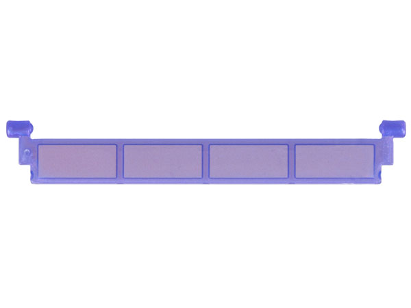 Garage Roller Door Section without Handle in Satin Trans-Purple