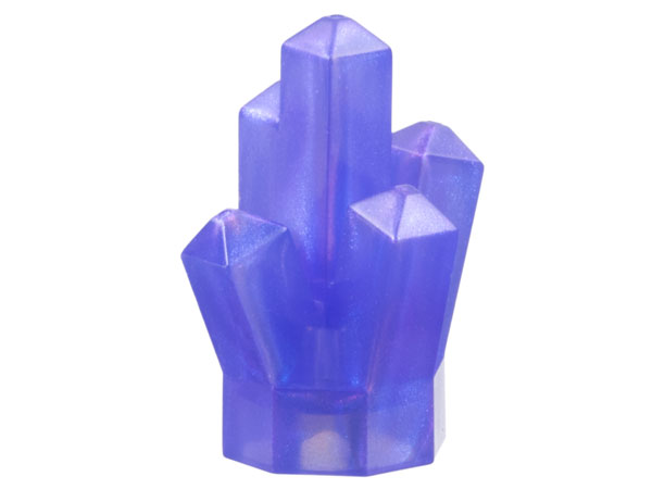 Rock 1 x 1 Crystal 5 Point in Satin Trans-Purple