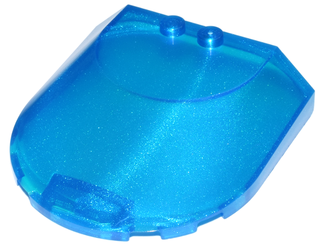 Windscreen 6 x 6 x 1 1/3 in Satin Trans-Dark Blue
