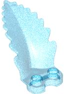 Plant, Fern 3 x 4 x 2 in Satin Trans-Dark Blue