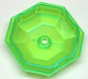Rock, Lower Part in Satin Trans-Bright Green