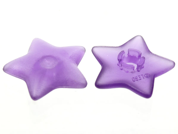 Clikits Icon, Star 2 x 2 Large with Pin in Trans-Medium Purple