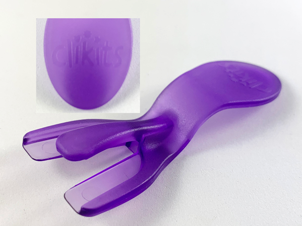 Clikits Part Separator with Clikits Logo on Handle in Trans-Medium Purple