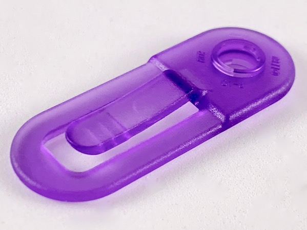 Clikits Paper Clip / Hair Clip, 1 Hole in Trans-Medium Purple