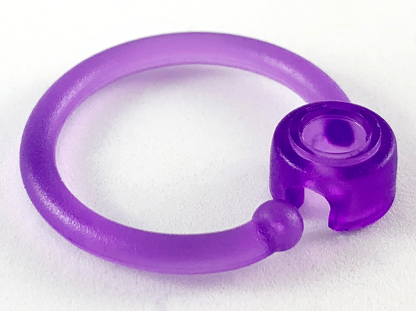 Clikits Ring / Keyring 3.5 x 3.5 in Trans-Medium Purple