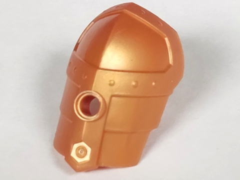 Large Figure Shoulder Cover, Armor, Smooth in Reddish Gold
