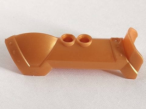 Large Figure Limb Cover, Armor, Leg / Shin Guard Type 1 in Reddish Gold