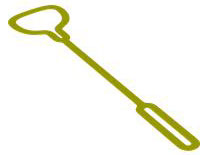 Leash / Rope, with Loops at Both Ends in Neon Yellow