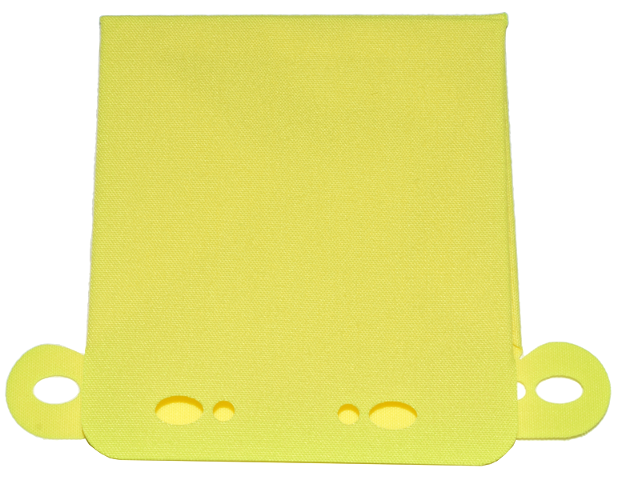 Tent, Square with Four Corner Holes in Neon Yellow